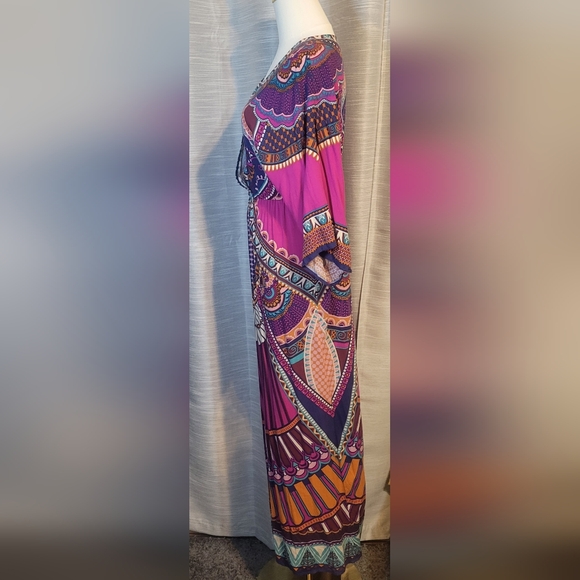 Flying Tomato Vibrant Kaftan Maxi Dress.  - Picture 5 of 9